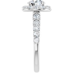 The Matilda 1.80ctw Round cut Lab Grown Diamond Halo Engagement Ring