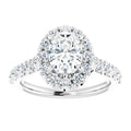 The Matilda 1.80ctw Oval cut Lab Grown Diamond Halo Engagement Ring