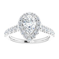 The Matilda 1.80ctw Pear cut Lab Grown Diamond Halo Engagement Ring