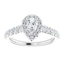 The Matilda 1.27ctw Pear cut Lab Grown Diamond Halo Engagement Ring