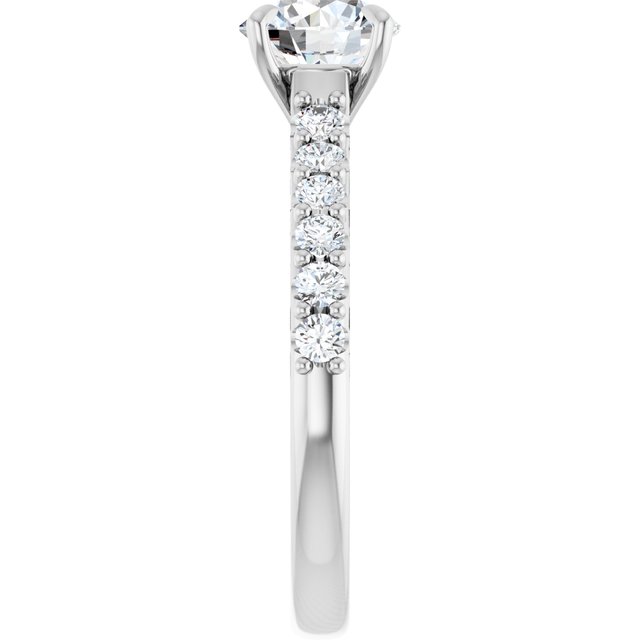 The Phoebe 1.36ctw Round cut Lab Grown Diamond Engagement Ring