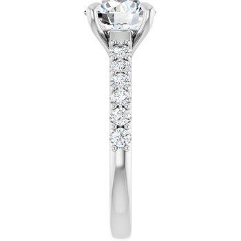 The Phoebe 2.36ctw Round cut Lab Grown Diamond Engagement Ring