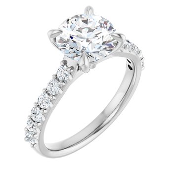 The Phoebe 2.36ctw Round cut Lab Grown Diamond Engagement Ring