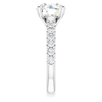 The Phoebe 2.86ctw Round cut Lab Grown Diamond Engagement Ring