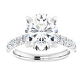 The Phoebe 2.86ctw Oval cut Lab Grown Diamond Engagement Ring