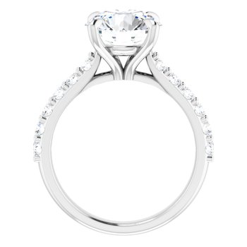 The Phoebe 3.36ctw Round cut Lab Grown Diamond Engagement Ring