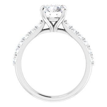 The Phoebe 1.86ctw Round cut Lab Grown Diamond Engagement Ring