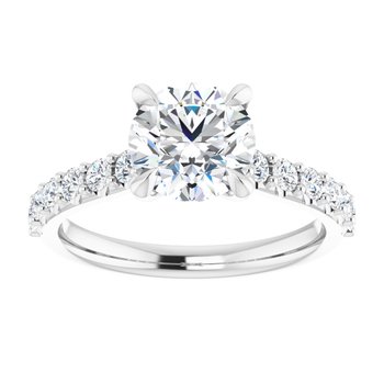 The Phoebe 1.86ctw Round cut Lab Grown Diamond Engagement Ring