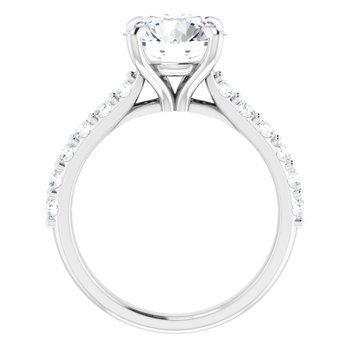 The Phoebe 2.86ctw Round cut Lab Grown Diamond Engagement Ring