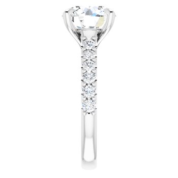 The Phoebe 3.36ctw Round cut Lab Grown Diamond Engagement Ring