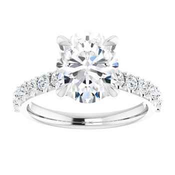 The Phoebe 2.36ctw Oval cut Lab Grown Diamond Engagement Ring