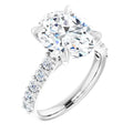 The Phoebe 3.86ctw Oval cut Lab Grown Diamond Engagement Ring