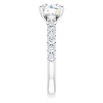 The Phoebe 1.86ctw Round cut Lab Grown Diamond Engagement Ring