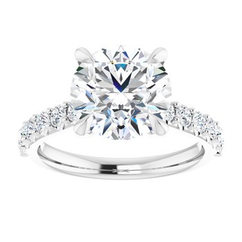 The Phoebe 3.36ctw Round cut Lab Grown Diamond Engagement Ring