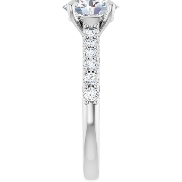 The Phoebe 1.36ctw Oval cut Lab Grown Diamond Engagement Ring