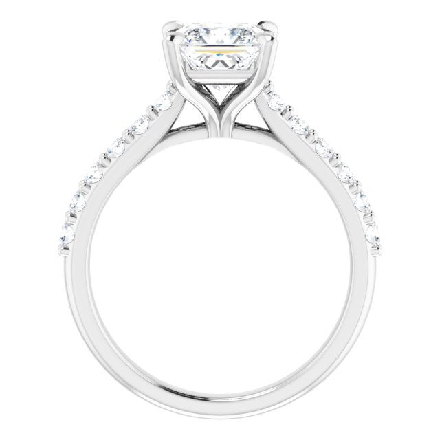 The Phoebe 1.36ctw Princess cut Lab Grown Diamond Engagement Ring