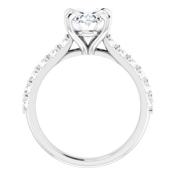 The Phoebe 2.36ctw Oval cut Lab Grown Diamond Engagement Ring