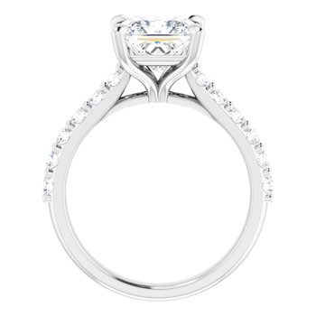 The Phoebe 2.36ctw Princess cut Lab Grown Diamond Engagement Ring