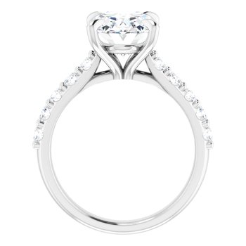 The Phoebe 2.86ctw Oval cut Lab Grown Diamond Engagement Ring