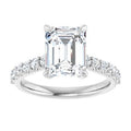 The Phoebe 2.86ctw Emerald cut Lab Grown Diamond Engagement Ring