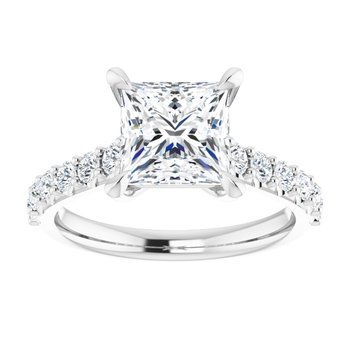 The Phoebe 2.36ctw Princess cut Lab Grown Diamond Engagement Ring