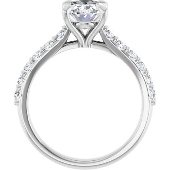 The Phoebe 1.86ctw Oval cut Lab Grown Diamond Engagement Ring