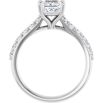 The Phoebe 1.86ctw Princess cut Lab Grown Diamond Engagement Ring