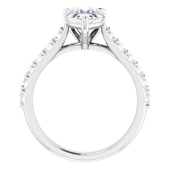 The Phoebe 2.36ctw Pear cut Lab Grown Diamond Engagement Ring