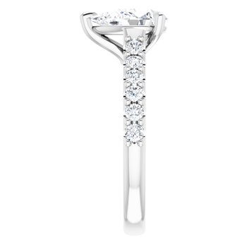 The Phoebe 1.86ctw Pear cut Lab Grown Diamond Engagement Ring