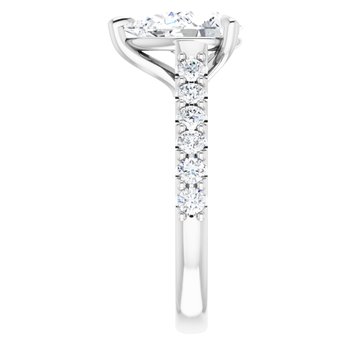 The Phoebe 2.36ctw Pear cut Lab Grown Diamond Engagement Ring