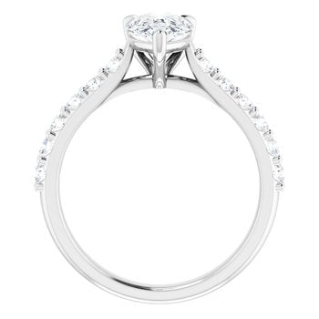 The Phoebe 1.86ctw Pear cut Lab Grown Diamond Engagement Ring