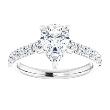 The Phoebe 1.86ctw Pear cut Lab Grown Diamond Engagement Ring