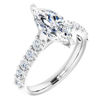 The Phoebe 2.36ctw Marquise cut Lab Grown Diamond Engagement Ring