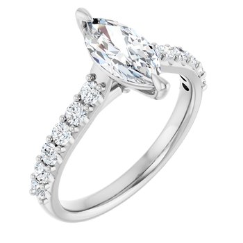 The Phoebe 1.36ctw Marquise cut Lab Grown Diamond Engagement Ring