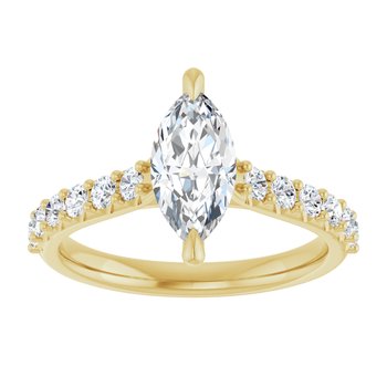 The Phoebe 1.36ctw Marquise cut Lab Grown Diamond Engagement Ring