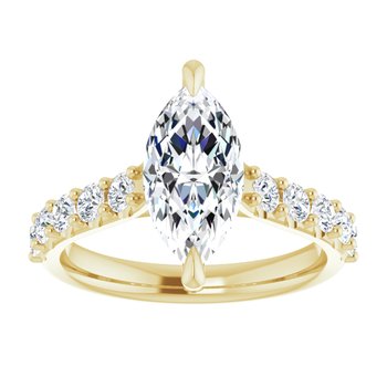 The Phoebe 2.36ctw Marquise cut Lab Grown Diamond Engagement Ring