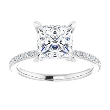 The Harriet 2.22ctw Princess cut Lab Grown Diamond Engagement Ring