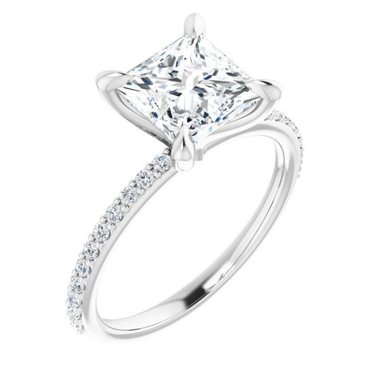 The Harriet 2.22ctw Princess cut Lab Grown Diamond Engagement Ring