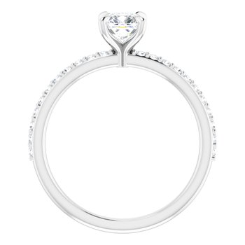 The Harriet 0.72ctw Cushion cut Lab Grown Diamond Engagement Ring