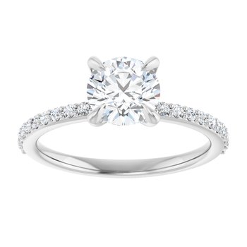 The Harriet 1.22ctw Round cut Lab Grown Diamond Engagement Ring