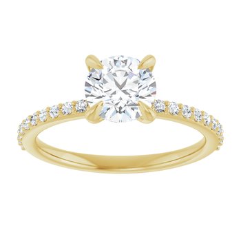 The Harriet 1.22ctw Round cut Lab Grown Diamond Engagement Ring