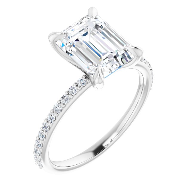 The Harriet 2.22ctw Emerald cut Lab Grown Diamond Engagement Ring