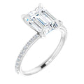 The Harriet 2.22ctw Emerald cut Lab Grown Diamond Engagement Ring