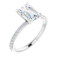 The Harriet 1.72ctw Emerald cut Lab Grown Diamond Engagement Ring