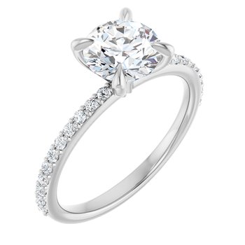 The Harriet 1.72ctw Round cut Lab Grown Diamond Engagement Ring