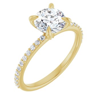 The Harriet 1.72ctw Round cut Lab Grown Diamond Engagement Ring