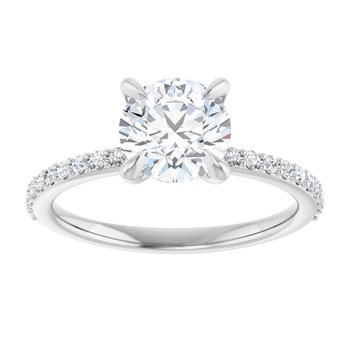 The Harriet 1.72ctw Round cut Lab Grown Diamond Engagement Ring