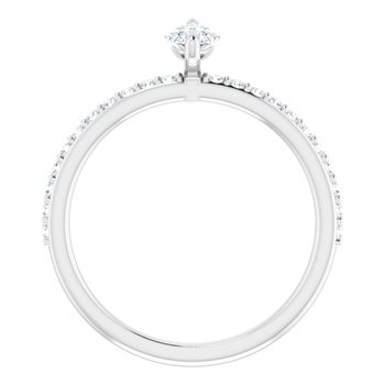 The Harriet 0.72ctw Marquise cut Lab Grown Diamond Engagement Ring