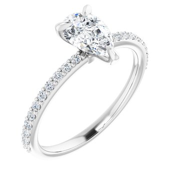 The Harriet 1.22ctw Pear cut Lab Grown Diamond Engagement Ring