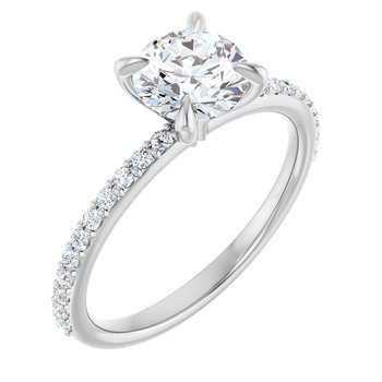 The Harriet 1.22ctw Round cut Lab Grown Diamond Engagement Ring